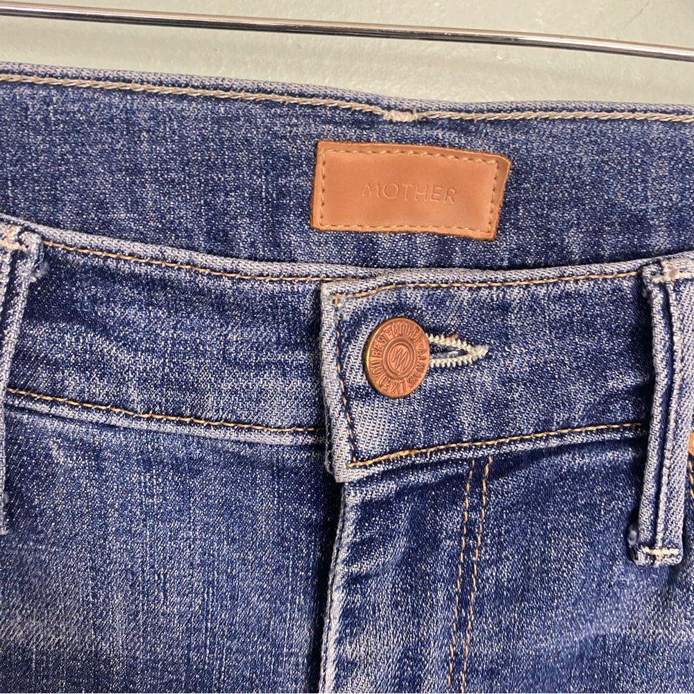 MOTHER The Vamp Fray Crazy Like A Fox Skinny Jeans‎ Blue Denim Jeans 27 - Picture 5 of 9